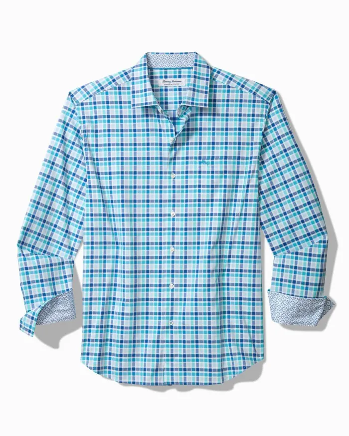 Tommy Bahama Shirts Sarasota Stretch St Kitts Check IslandZone Shirt Cobalt Craze 8211 Men Tommy Bahama Shirts Sarasota Stretch St Kitts Check IslandZone Shirt Cobalt Craze 8211 Men