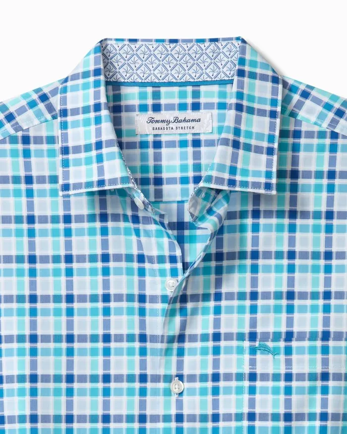 Tommy Bahama Shirts Sarasota Stretch St Kitts Check IslandZone Shirt Cobalt Craze 8211 Men Tommy Bahama Shirts Sarasota Stretch St Kitts Check IslandZone Shirt Cobalt Craze 8211 Men