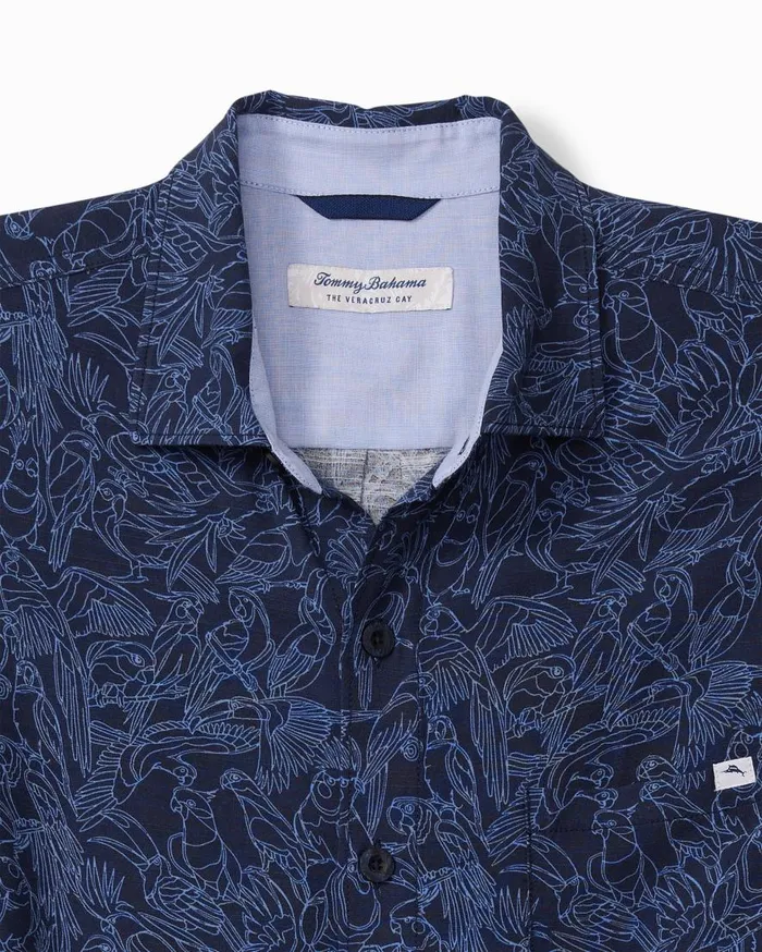 Tommy Bahama Shirts Veracruz Cay Paradise Pajaro ShortSleeve Shirt Deep Tahoe 8211 Men Tommy Bahama Shirts Veracruz Cay Paradise Pajaro ShortSleeve Shirt Deep Tahoe 8211 Men