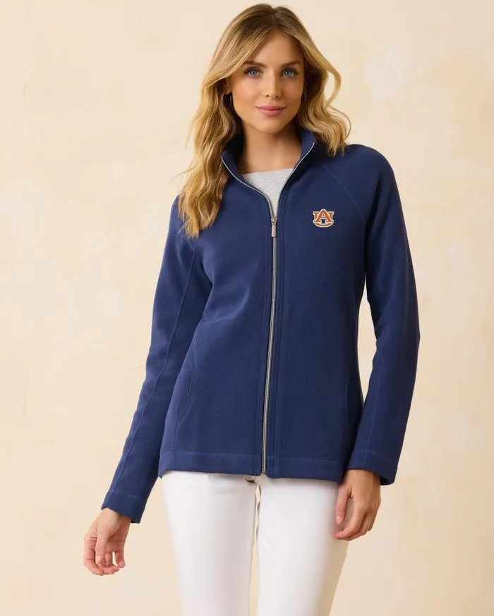 Tommy Bahama Sweatshirts Collegiate Aruba FullZip Sweatshirt Auburn 8211 Women