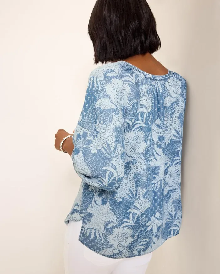 Tommy Bahama Tops and Shirts Secret Inlet 34Sleeve Top Med Marina Wash 8211 Women Tommy Bahama Tops and Shirts Secret Inlet 34Sleeve Top Med Marina Wash 8211 Women