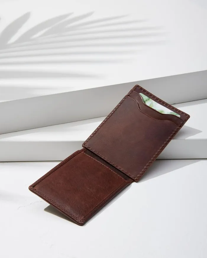 Tommy Bahama Wallets and Tech Accessories TwoTone Magnetic Card Holder Cognac 8211 Men