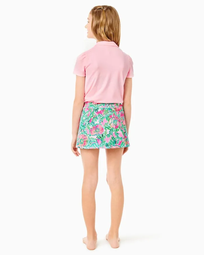 Tops and Bottoms Girls Lilly Pulitzer UPF 50 Luxletic Girls Mini Aila Skort Soleil Pink Perfect Poppy Tops and Bottoms Girls Lilly Pulitzer UPF 50 Luxletic Girls Mini Aila Skort Soleil Pink Perfect Poppy