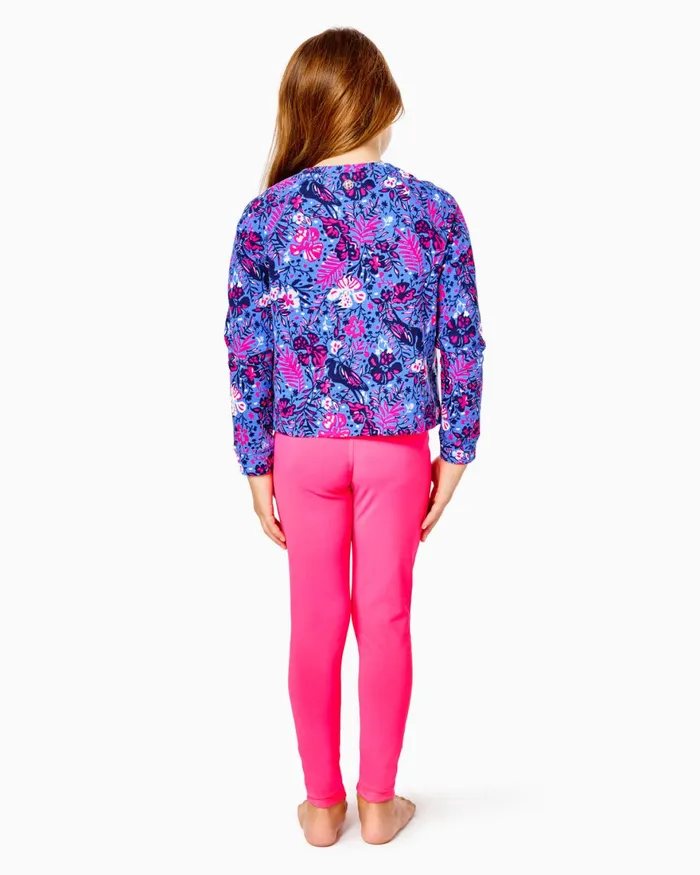Tops and Bottoms Girls Lilly Pulitzer UPF 50 Luxletic Girls Mini Weekender Legging Pink Grenadine Tops and Bottoms Girls Lilly Pulitzer UPF 50 Luxletic Girls Mini Weekender Legging Pink Grenadine