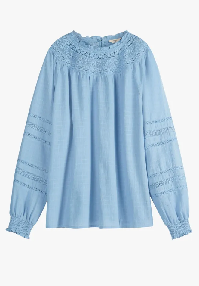 Tops and TShirts Women Hush Adwin Lace Top Blue