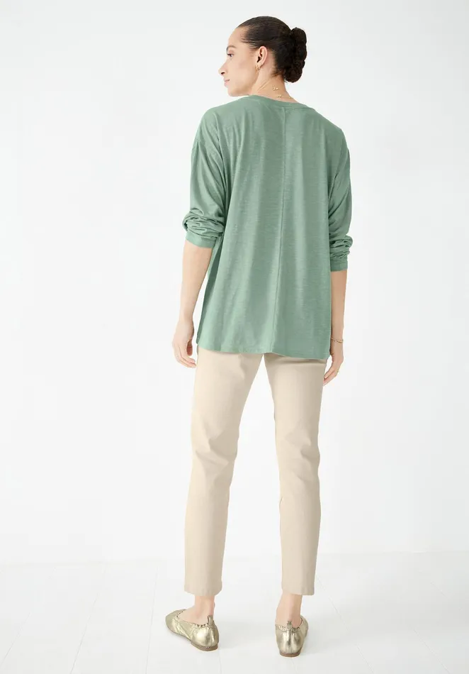 Tops and TShirts Women Hush Amanda Long Sleeved TShirt Iceberg Green
