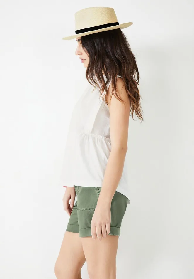 Tops and TShirts Women Hush Finlie Frilled Tank Top Off White