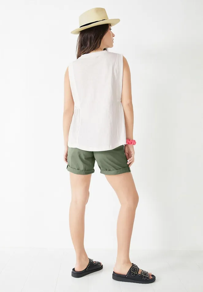 Tops and TShirts Women Hush Finlie Frilled Tank Top Off White