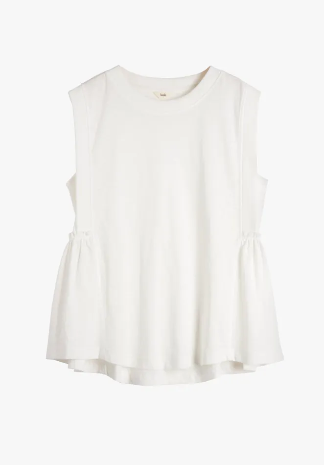 Tops and TShirts Women Hush Finlie Frilled Tank Top Off White