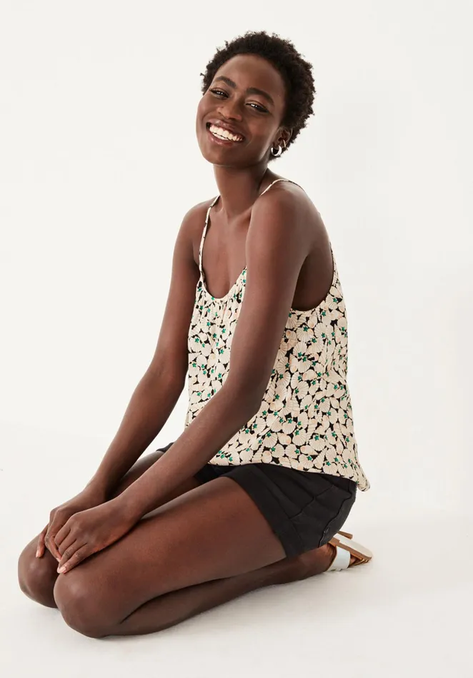 Tops and TShirts Women Hush Nico Printed Top Seashells Natural