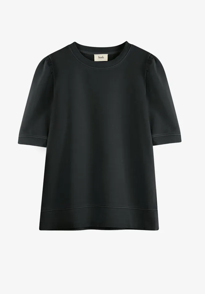 Tops and TShirts Women Hush Phoebee Puff Sleeve Sweatshirt Black