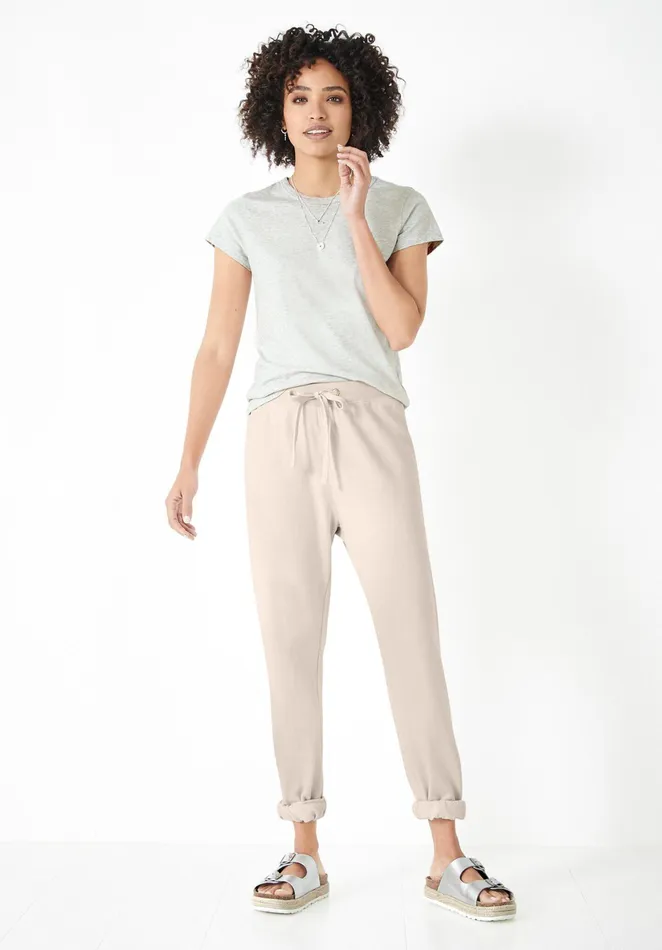 Tops and TShirts Women Hush Slim Fit Crew Tee Lightest Grey Marl