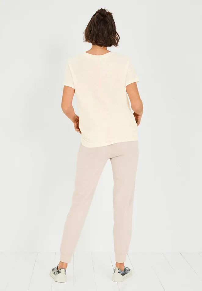 Tops and TShirts Women Hush Star Shadow Relaxed TShirt Off Whitepink