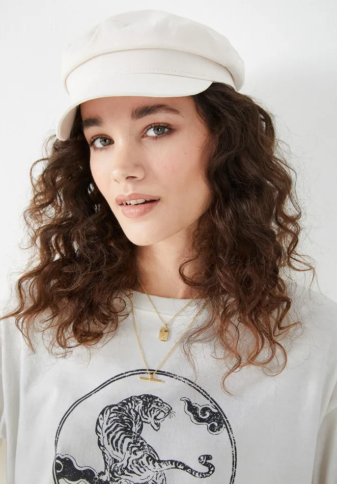 Tops and TShirts Women Hush Tiger Boyfriend TShirt Off White