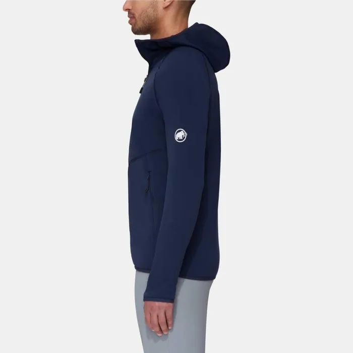 Tops Men Mammut Aconcagua ML Hooded Jacket Marine Tops Men Mammut Aconcagua ML Hooded Jacket Marine