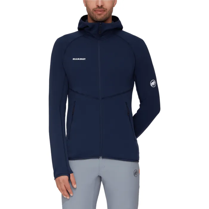 Tops Men Mammut Aconcagua ML Hooded Jacket Marine Tops Men Mammut Aconcagua ML Hooded Jacket Marine