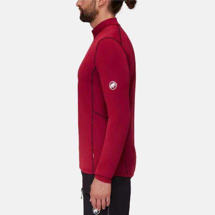 Tops Men Mammut Aenergy ML Half Zip Pull Blood Redblack Tops Men Mammut Aenergy ML Half Zip Pull Blood Redblack
