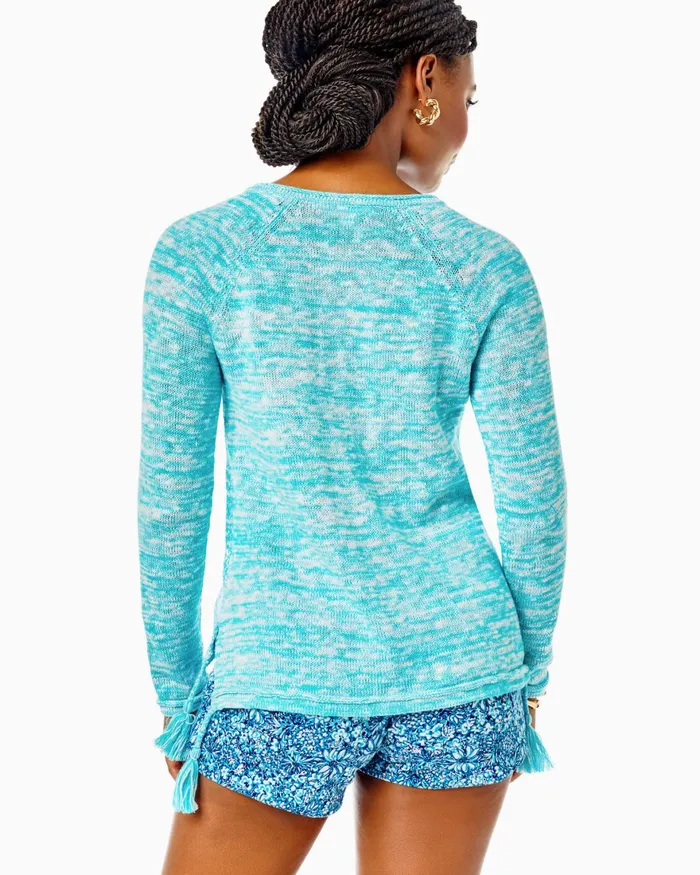 Tops Women Lilly Pulitzer Jody Sweater Amalfi Blue Marl