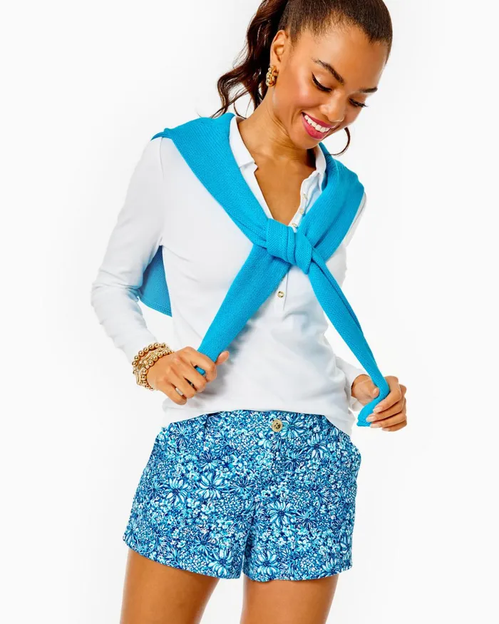 Tops Women Lilly Pulitzer Jody Sweater Amalfi Blue Marl Tops Women Lilly Pulitzer Jody Sweater Amalfi Blue Marl