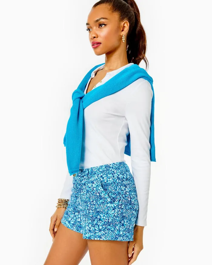 Tops Women Lilly Pulitzer Jody Sweater Amalfi Blue Marl Tops Women Lilly Pulitzer Jody Sweater Amalfi Blue Marl