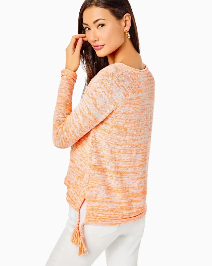Tops Women Lilly Pulitzer Jody Sweater Cantaloupe Marl