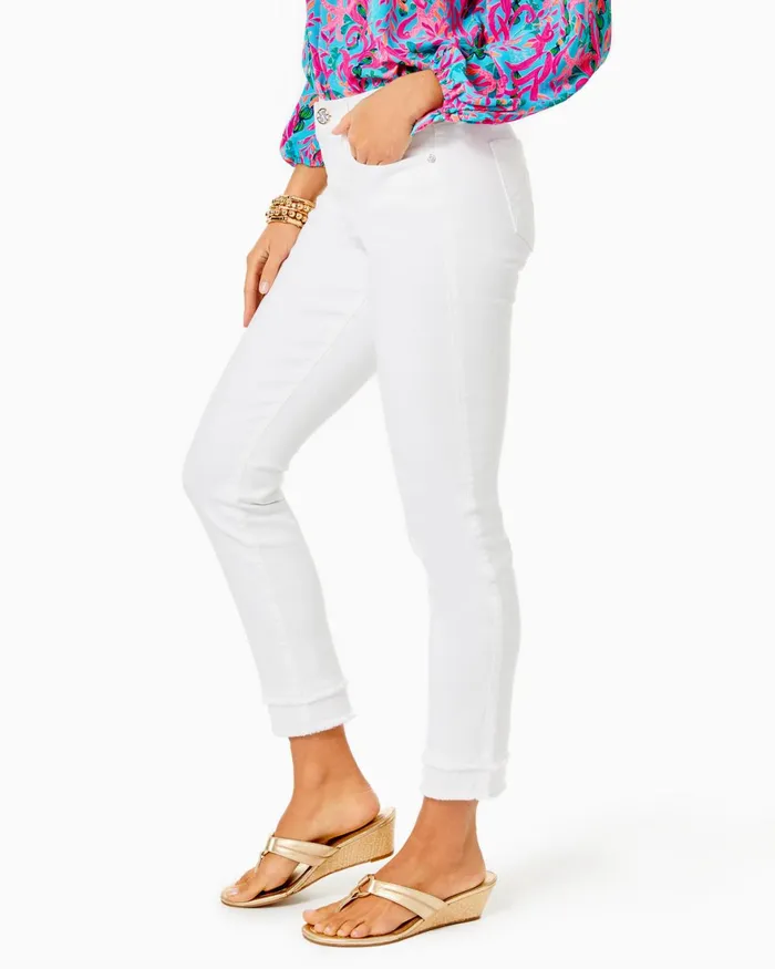 Tops Women Lilly Pulitzer Kerrigan Elbow Sleeve Eyelet Top Cantaloupe Funflower Eyelet Tops Women Lilly Pulitzer Kerrigan Elbow Sleeve Eyelet Top Cantaloupe Funflower Eyelet