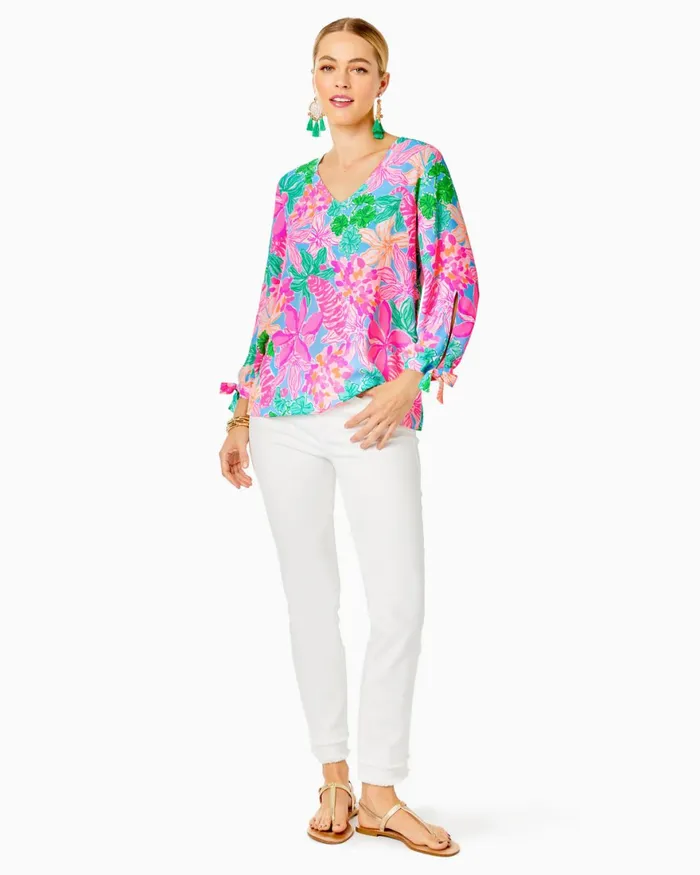 Tops Women Lilly Pulitzer Pamala Top Multi Tigers Lair Tops Women Lilly Pulitzer Pamala Top Multi Tigers Lair