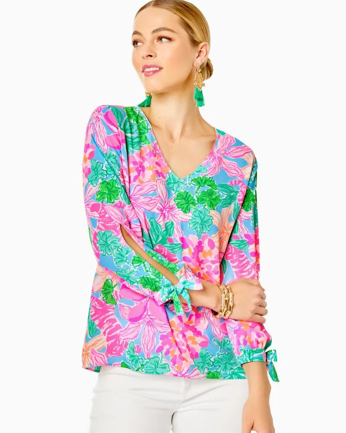 Tops Women Lilly Pulitzer Pamala Top Multi Tigers Lair Tops Women Lilly Pulitzer Pamala Top Multi Tigers Lair