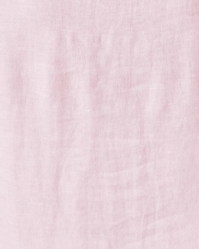 Tops Women Lilly Pulitzer Sea View Linen Button Down Top Urchin Pink X Resort White