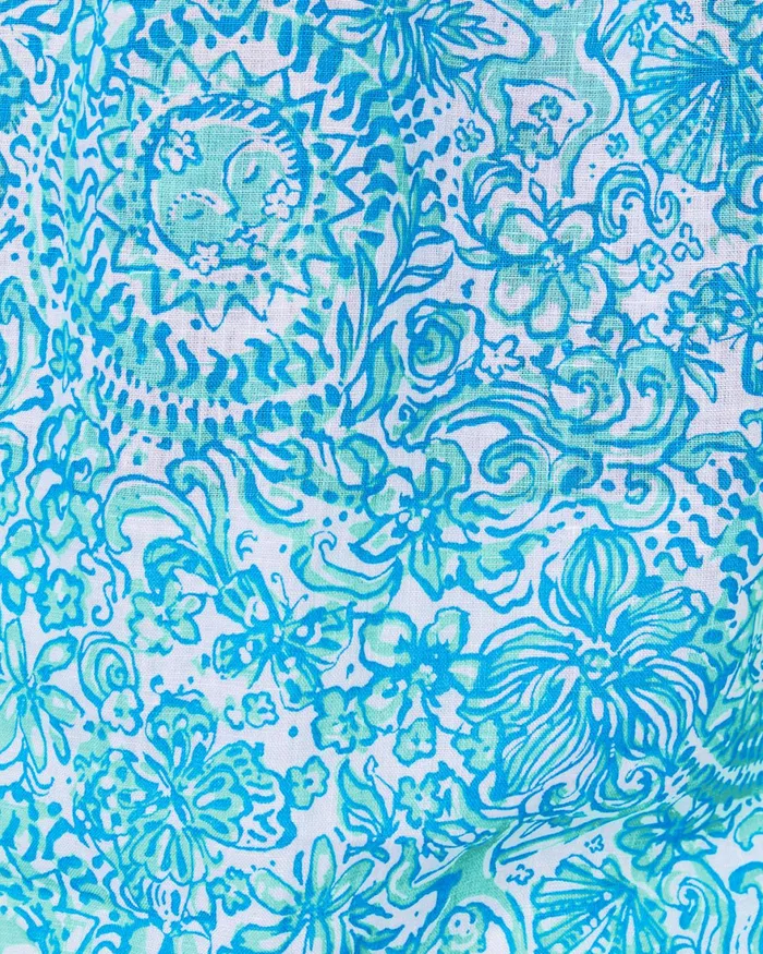 Tops Women Lilly Pulitzer Tayla Short Sleeve Linen Top Resort White Took Me By Sunrise Tops Women Lilly Pulitzer Tayla Short Sleeve Linen Top Resort White Took Me By Sunrise