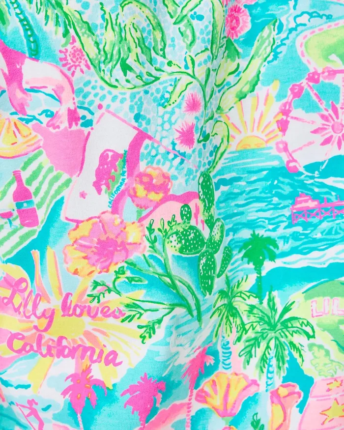 Tops Women Lilly Pulitzer UPF 50 Skipper Popover Multi Lilly Loves California Tops Women Lilly Pulitzer UPF 50 Skipper Popover Multi Lilly Loves California