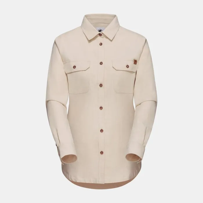 Tops Women Mammut Tamaro Undyed Longsleeve Shirt Light Brown