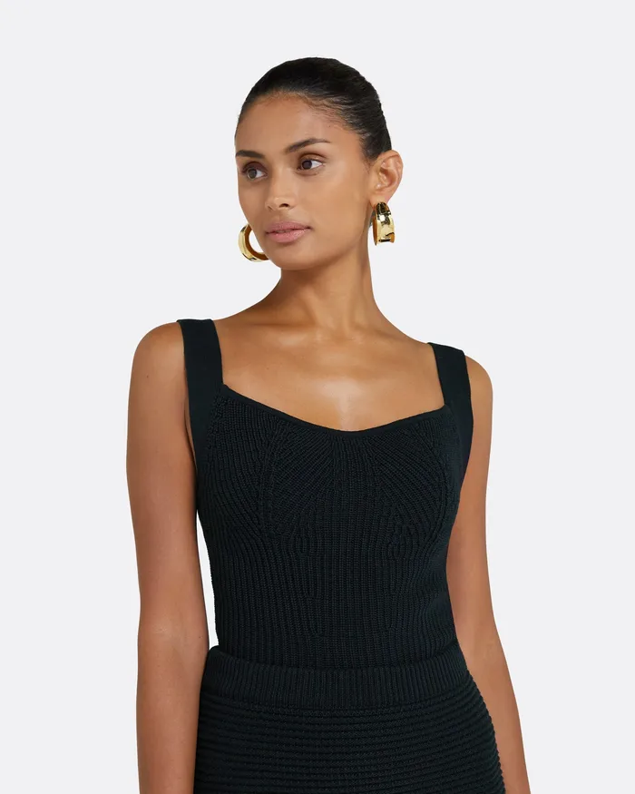 Tops Women Safiyaa Amal Navy Crochet Top Navy