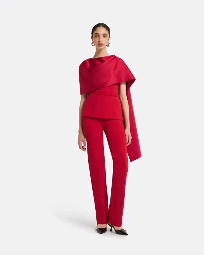 Tops Women Safiyaa Evangeline Dazzling Red Top Dazzling Red