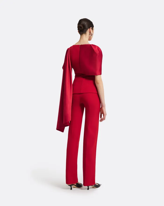 Tops Women Safiyaa Evangeline Dazzling Red Top Dazzling Red