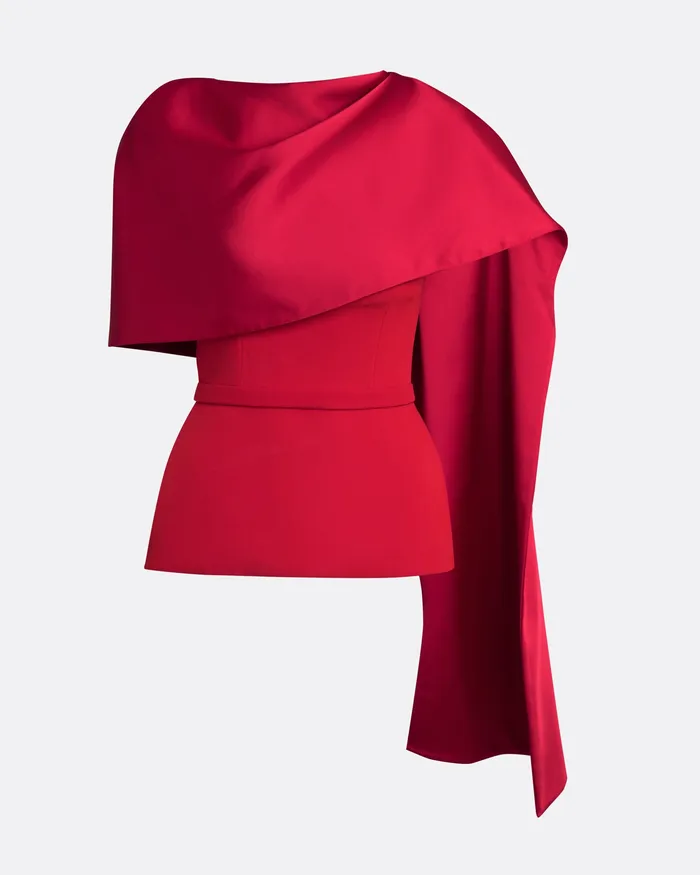 Tops Women Safiyaa Evangeline Dazzling Red Top Dazzling Red