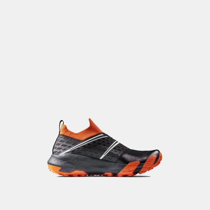 Trail Running Shoes Men Mammut Aenergy TR BOA Mid GTX Blackdark Tangerine