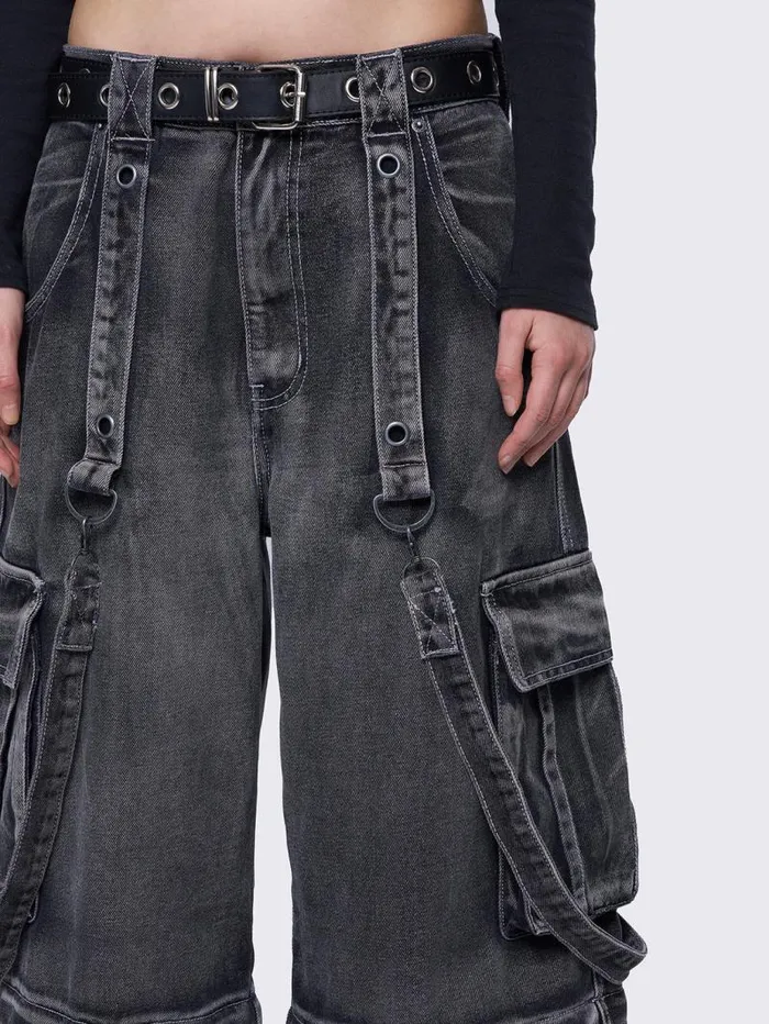 Trek Grey Cargo Jeans Women Minga London Bottoms