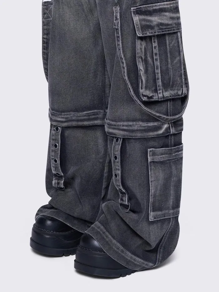 Trek Grey Cargo Jeans Women Minga London Bottoms