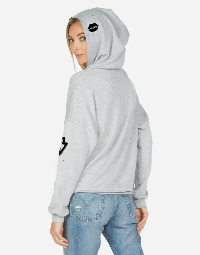 Trina Airbrush Elements Heather Grey Women Lauren Moshi Hoodies