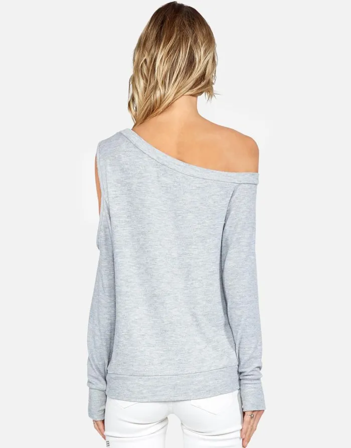 Trinidy Prayer Hands Heather Grey Women Lauren Moshi Long Sleeve