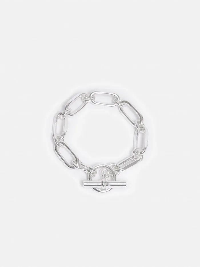 Trombone Link Bracelet Silver Women Jigsaw Party