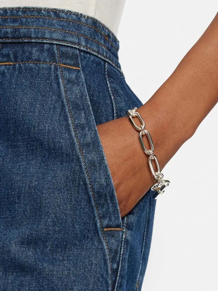 Trombone Link Bracelet Silver Women Jigsaw Party