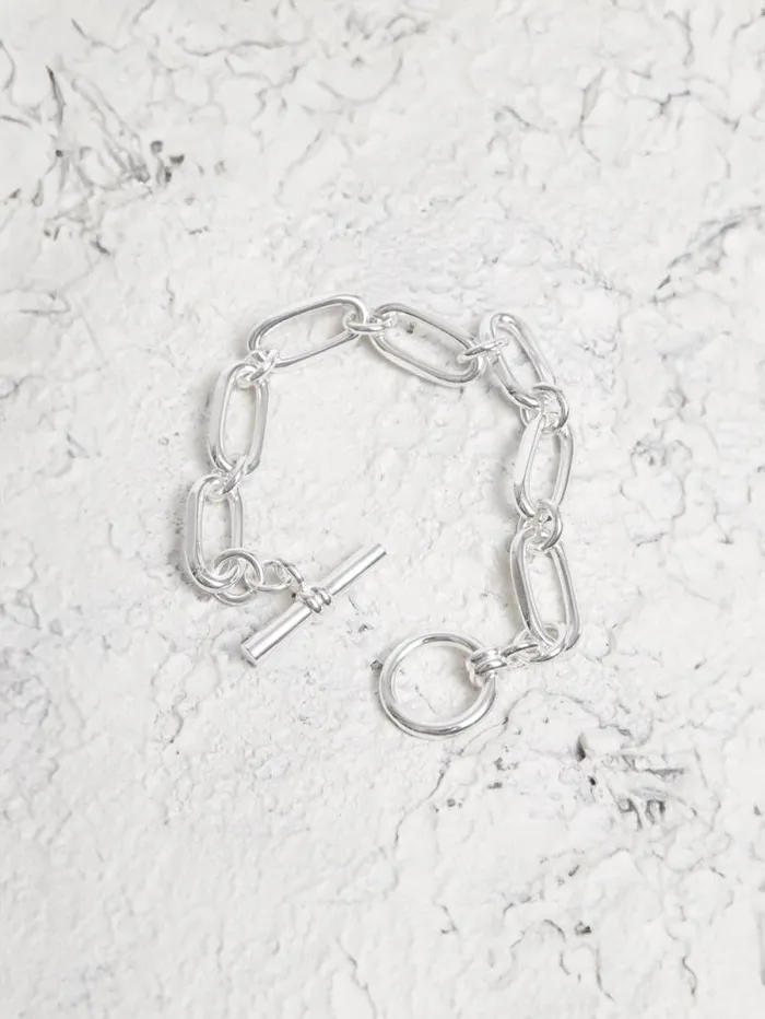 Trombone Link Bracelet Silver Women Jigsaw Party