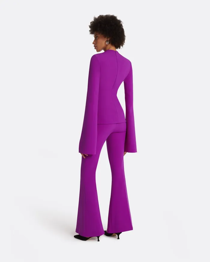 Trousers Safiyaa Women Halluana Magenta Trousers Magenta
