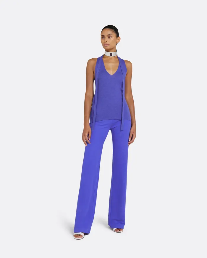 Trousers Safiyaa Women Lea Anemone Blue Trousers Anemone Blue