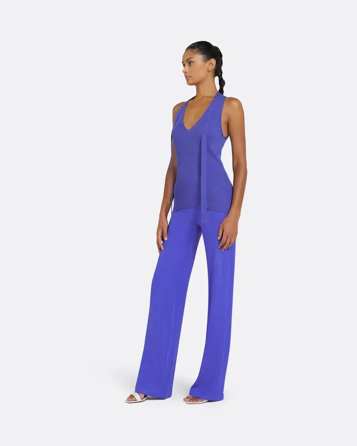 Trousers Safiyaa Women Lea Anemone Blue Trousers Anemone Blue