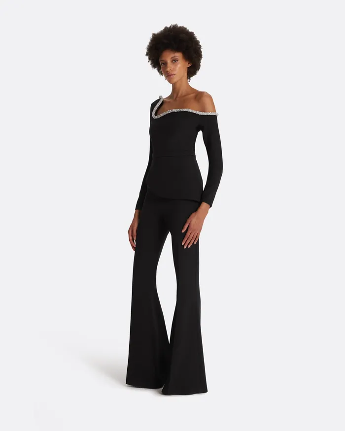 Trousers Women Halluana Black Trousers Black Safiyaa