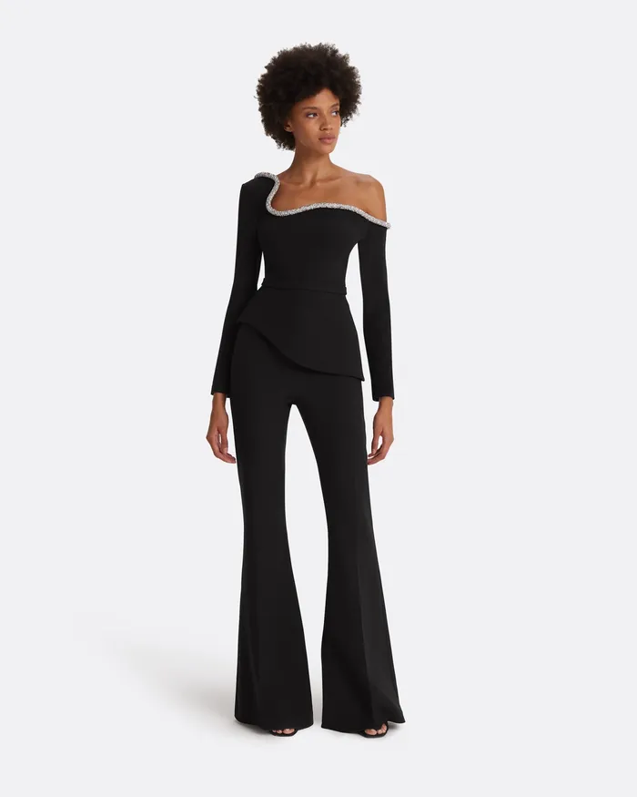 Trousers Women Halluana Black Trousers Black Safiyaa