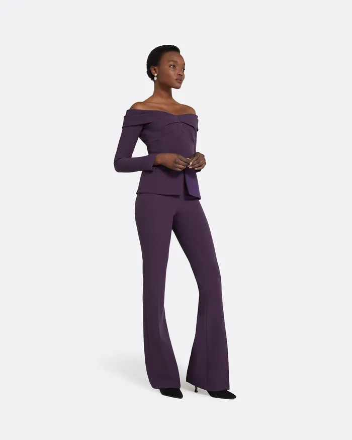 Trousers Women Safiyaa Alexa Blackberry Trousers Blackberry